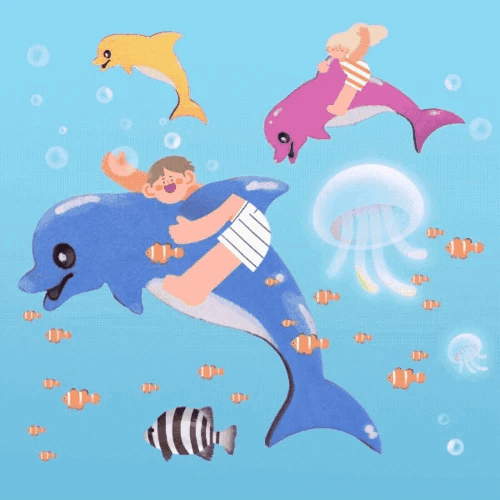 비치 돌핀쇼 만들기