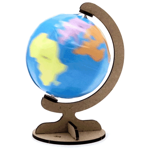 육지와 바다 스타이로폼 지구본(1인용 포장)