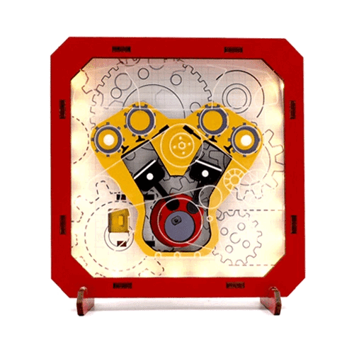 엔진 원리 LED 액자 만들기